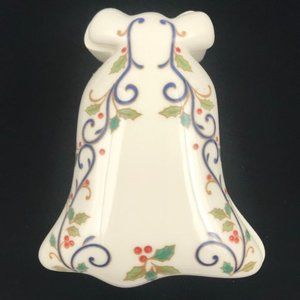 Mikasa Porcelain Christmas Bell Trinket box